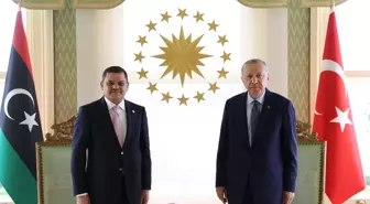 Cumhurbaşkanı Erdoğan'ın Libya Başbakanı Abdulhamid Dibeybe'yi kabulü başladı