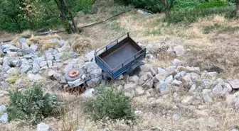 Konya'da devrilen tarım aracını kullanan kişi hayatını kaybetti