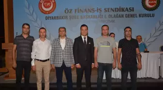 Öz Finans İş Sendikası Genel Başkanı Eroğlu, Diyarbakır'da olağan genel kurula katıldı