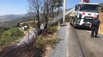 Kiraz'da meşe ağaçlarının bulunduğu alanda çıkan yangın söndürüldü