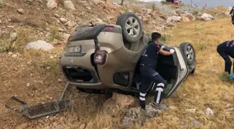 Malatya'da otomobil şarampole devrildi: 1 yaralı