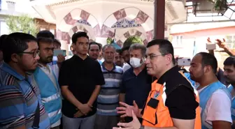 Tütüncü, afet bölgesinde yardım çalışalarını koordine etti