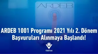 ARDEB-2021 Yılı 2. Dönem 1001 Projelerinin Başvuruları Alınmaya Başlandı