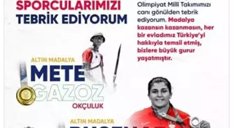 Cumhurbaşkanı Erdoğan 2020 Tokyo Olimpiyat Oyunları'na katılan milli sporcuları tebrik etti