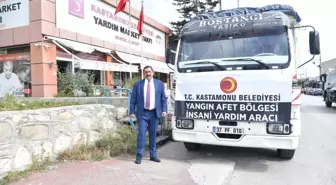 Kastamonu'dan yangın bölgesine ihtiyaç malzemeleri gönderildi