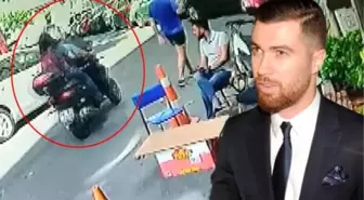 Oğulcan Engin'in motosikletinin çalınma anı kamerada