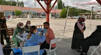 Saraykent ilçesinde Kovid-19 aşı çadırı kuruldu