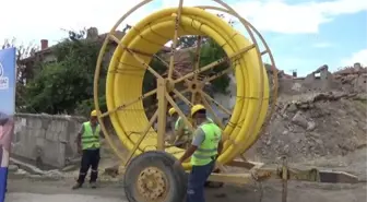 Kahramankazan'da doğal gaz hattı inşaatı törenle başladı