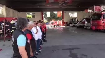Yangın bölgesinden dönen ekipler alkışlarla karşılandı