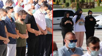 Polis memurunun öldürdüğü eşi, kayınpederi ve kayınvalidesi toprağa verildi! Çocukları cenazede güçlükle ayakta durabildi