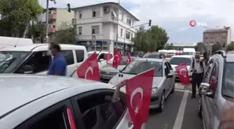 Yenilik Partisi Genel Başkanı Başkanı Yılmaz'a davul-zurna ve meşaleli karşılama