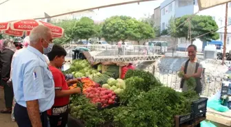 Zabıta pazar yerlerini denetledi