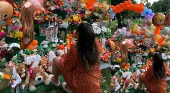 8 aylıkken ölen bebeklerinin birinci yaşını mezarı başında kutladılar: En acı doğum günü