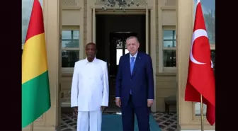 CUMHURBAŞKANI ERDOĞAN, GİNE CUMHURBAŞKANI İLE GÖRÜŞTÜ