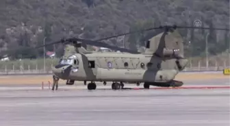 Orman yangınlarının ardından soğutma çalışmaları için ABD'den 2 helikopter geldi