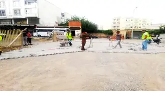 SİVEREK'TE KİLİT TAŞI VE BETON YOL ÇALIŞMALARI SÜRÜYOR