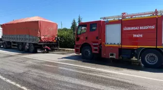 Son dakika haberleri... Kırklareli'nde seyir halindeki tırda çıkan yangın maddi hasara neden oldu.