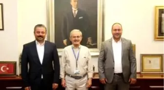 BAYRAMİÇ BELEDİYE BAŞKANINDAN BÜYÜKERŞEN'E ZİYARET