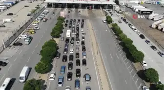 Kapıkule Sınır Kapısında gurbetçi yoğunluğu sürüyor