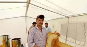 Adıyaman'da 'geven' balı sağımı başladı