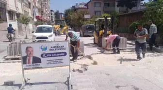 Antakya Belediyesi yol yapım çalışmalarına devam ediyor