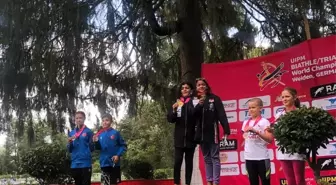 Modern Pentatlon Biathle-Triathle Dünya Şampiyonası'nda genç millilerden 1 altın, 1 gümüş madalya