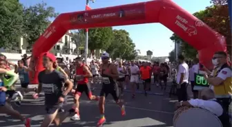 Polatlı'da Duatepe Yarı Maratonu koşuldu