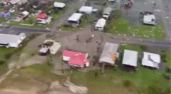 LOUISIANA - İda Kasırgası'nın vurduğu bölge havadan görüntülendi