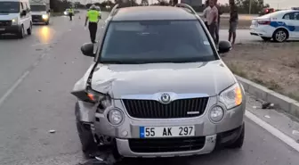 Samsun'da otomobil üç tekerli motosiklete çarptı: 1 ölü