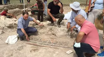 Samsun'da kurtarma kazısında ortaya çıkan kalp desenli mozaik müzede sergilenecek