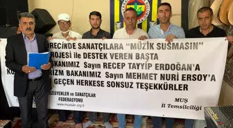 Muşlu müzisyenlerden 'destek' teşekkürü