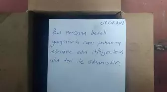 Son dakika haberi! Çanakkale'ye duygulandıran kargo: 'Bu parçanın bedeli itfaiyecilerin alın teri ile ödenmiştir'