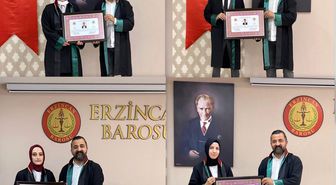Stajyer avukatlar ruhsatnamelerini aldılar