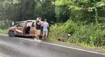 Yağış sonrası kayganlaşan yolda kaza: 1'i bebek 3 yaralı