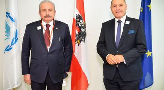 Şentop, Avusturya'da Meclis Başkanı ve Parlamentolar Arası Birlik Başkanı ile bir araya geldi