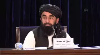 Taliban Sözcüsü Mücahid, 'geçici hükumet'i ilan ettiği toplantıda gündeme ilişkin konulara değindi