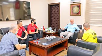 Gültak, Avrupa'nın yıldız sporcusunu ağırladı