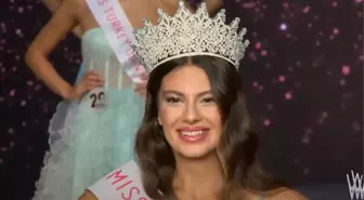 Miss Turkey 2021 birincisi seçilen Dilara Korkmaz tacını taktı