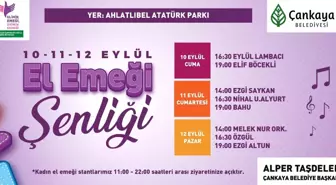 Çankaya'daki 'El Emeği Şenliği' 10 Eylül'de başlıyor