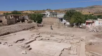 During excavations in the Ancient City of Perre, columns, and inscriptions found