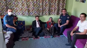 Son dakika haberleri! Kaymakam Düzgün'den şehit ailelerine ziyaret