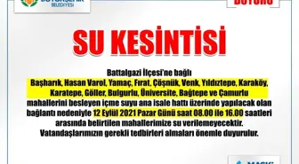 Malatya'nın 14 mahallesinde su kesintisi yapılacak