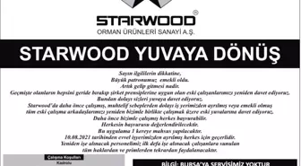 Starwood'dan 'Büyük patron emekli oldu, yuvaya dönebilirsiniz' ilanı