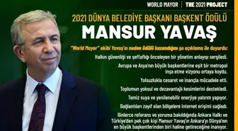 2021 Dünya Belediye Başkanı Başkent Ödülü Mansur Yavaş'ın