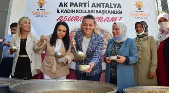 AK Parti Antalya Kadın Kolları'ndan yangınzedelere aşure ikramı