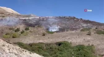 Kop Dağı'nda çıkan örtü yangını büyümeden söndürüldü