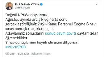 KPSS sonuçları açıklandı