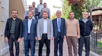 Müftülerden Konya Gazeteciler Cemiyeti'ne nezaket ziyareti