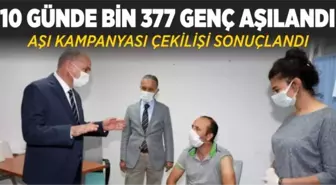 10 GÜNDE BİN 377 GENÇ AŞILANDI