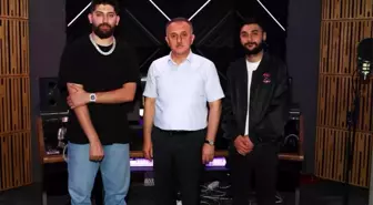 Başkan Çağırıcı, rap müziğin ünlü isimlerini ziyaret etti